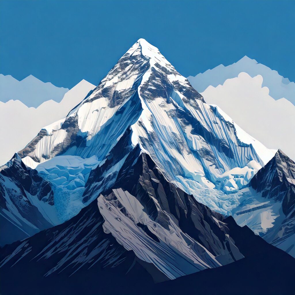 AI created an illustration of Mount Everest