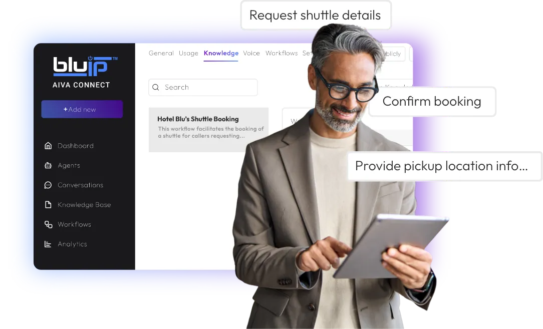 Make every experience a five star experience with AIVA.​