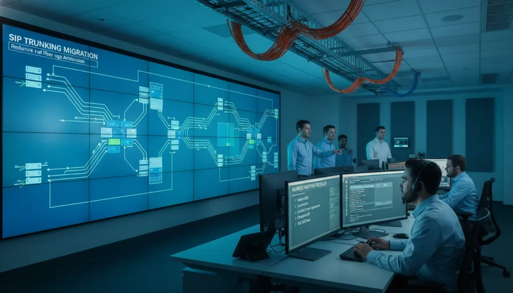 Enterprise SIP trunking migration network operations center