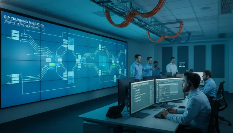 Enterprise SIP trunking migration network operations center